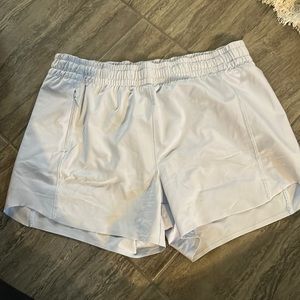 light blue athletic shorts